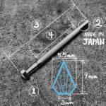 Pino Bordar Entalhar Esculpir Couro F916 - Oka Factory Japão - Imagem 3