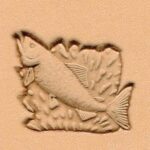 Carimbo Estampa Couro Peixe Truta #8518-00