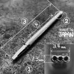 Pino Bordar Entalhar Esculpir Couro A103 - Oka Factory Japão - Imagem 3