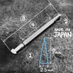 Pino Bordar Entalhar Esculpir Couro F902 - Oka Factory Japão - Imagem 3