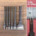 Garfo Furador Couro Diamond 2,5mm 12furos Oka Factory Japão - Imagem 2