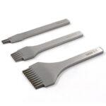 Kit 3 Garfos Furador Couro Cinzel Costura Francesa 3.0mm