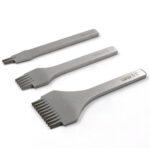 Kit 3 Garfos Furador Couro Cinzel Costura Francesa 3.0mm