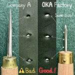 Furador Sovela Couro PRO Stitching n°1 S - Oka Factory Japão - Imagem 7