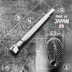 Pino Bordar Entalhar Esculpir Couro O75 - Oka Factory Japão - Imagem 4