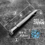 Pino Bordar Entalhar Esculpir Couro M865 - Oka Factory Japão - Imagem 3