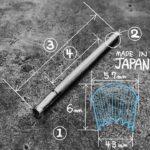 Pino Bordar Entalhar Esculpir Couro F933 - Oka Factory Japão - Imagem 3