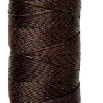 Cordão Linha Encerada 1mm Cordone Marrom 165M - Bondnyl