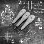 Furador Sovela Couro Stitching Awl n°1 S - Oka Factory Japão - Imagem 8