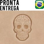 Carimbo Estampa Couro Crânio #8863-00 - Imagem 3