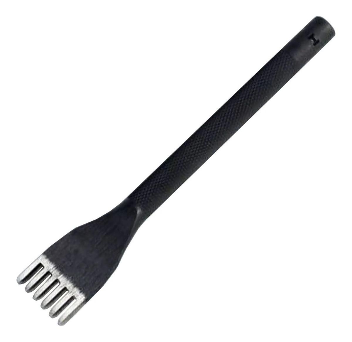 D_NQ_NP_2X_877872-MLB50838472955_072022-F.jpg Garfo Furador Couro Diagonal 3mm 6furos - Oka Factory Japão - Imagem 1