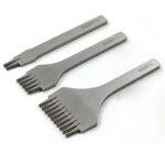 Kit Garfos Furador Couro Cinzel Costura Francesa 3.38mm