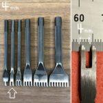 Garfo Furador Couro Diamond 4mm 2furos - Oka Factory Japão - Imagem 2