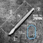 Pino Bordar Entalhar Esculpir Couro B60 - Oka Factory Japão - Imagem 3