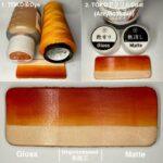 Tinta Para Couro Laranja - Oka Factory Japão - Imagem 3
