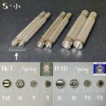 Aplicador botão pressão ilhoses S 10mm - Oka Factory Japão - Imagem 2