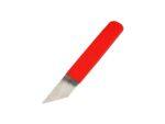 Faca de corte de couro com cabo ergonômico vermelho