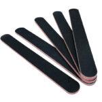 Kit com 5 lixas de acabamento de bordas dupla face grao 100/180