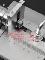 Cortador de tiras de couro com largura ajustável até 60 mm
