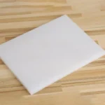 Placa de corte e perfuração em polipropileno PP branca para couro 30x20cm